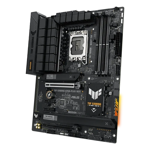 Матплата Asus TUF G B760-Plus WiFi, iB760, S1700, ATX, 4DDR-5, 2xPCI-Ex16, 4SATA,3xM.2,HDMI,DP,13USB