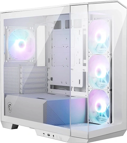 Корпус MSI MAG Pano 100R PZ, Midi Tower, ATX, White, 2x3.5"/5x2.5", 2xUSB2.0, USB-C