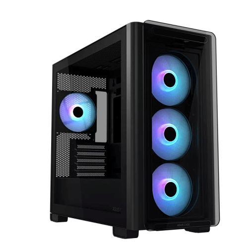 Корпус ASUS A23 PLUS TG ARGB BLACK mATX/mITX/ A23 PLUS TG/ARGB A23 PLUS TG ARGB BLACK