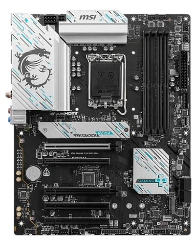 Матплата MSI B760 Gaming Plus WiFi DDR4, iB760,S1700,ATX,4DDR-4,5xPCI-Ex16,4SATA,2xM.2,HDMI,DP,14USB