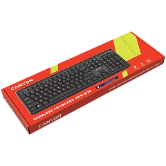 CANYON keyboard HKB-W20 EN/RU Velvet Wireless Black