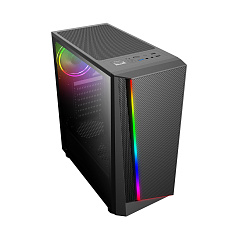 Корпус X-Game Megatron, Midi Tower, ATX, Black, 2x3.5"/2x2.5", 2xUSB, USB3.0, RGB