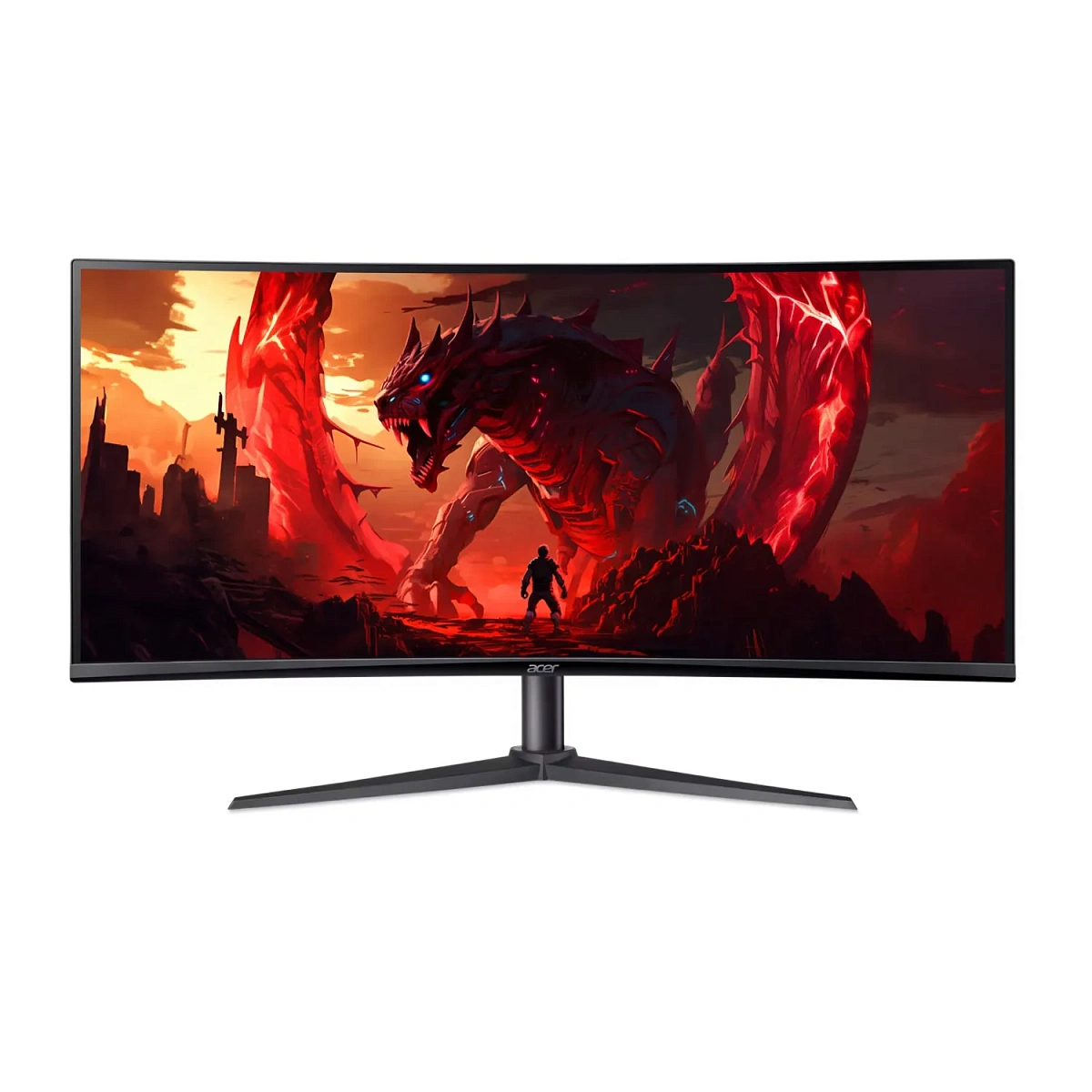 Монитор 34" Acer Nitro XZ340CUHbiiphx Curved, Black-Red, VA,3440x1440@100Hz,250кд/м2,3000:1,1ms,HDMI