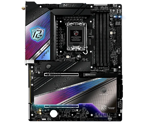 Матплата ASRock Z890 Nova WiFi, iZ890, S1851, ATX, 4DDR-5, 2хPCI-Ex16, 4SATA, 6xM.2, HDMI,2хTB,21USB