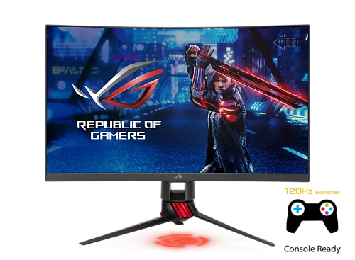 Монитор 27" Asus ROG Strix XG27WQ, Black-Red, VA, 2560x1440@165Hz, 450кд/м2, 1ms, 2xHDMI, DP