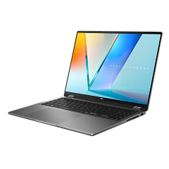 Ноутбук Asus 90NB1511-M00300 Vivobook 16 Flip TP3607SA-RJ032W 16" 3K (2880 x 1800) OLED 120Hz/Intel Core Ultra 5 226V up to 4.5 GHz (8C)/16GB/512GB/Intel Arc Graphics/Wi-Fi 7/BT5.4/1080P FHD Camera/BKLT/Windows 11 Home/1Y/Matte Gray