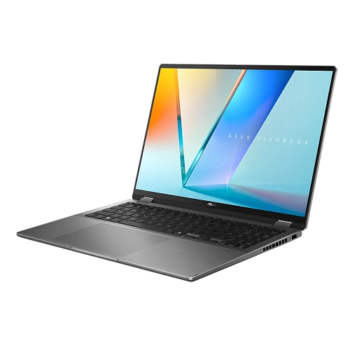 Ноутбук Asus 90NB1511-M00300 Vivobook 16 Flip TP3607SA-RJ032W 16" 3K (2880 x 1800) OLED 120Hz/Intel Core Ultra 5 226V up to 4.5 GHz (8C)/16GB/512GB/Intel Arc Graphics/Wi-Fi 7/BT5.4/1080P FHD Camera/BKLT/Windows 11 Home/1Y/Matte Gray