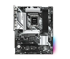 Матплата ASRock B760 Pro RS, iB760, S1700, ATX, 4DDR-5, 3xPCI-Ex16, 4SATA, 3xM.2, HDMI, DP, 13USB