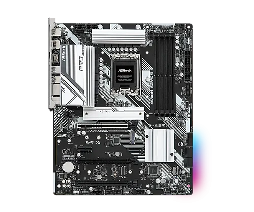 Матплата ASRock B760 Pro RS, iB760, S1700, ATX, 4DDR-5, 3xPCI-Ex16, 4SATA, 3xM.2, HDMI, DP, 13USB