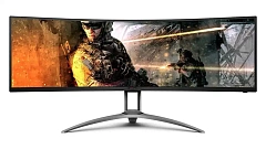 Монитор 49" AOC AGON AG493UCX, Black-Gray, VA, 512x1440@120Hz, 550кд/м2, 3000:1, 1ms, 2xHDMI, 2xDP