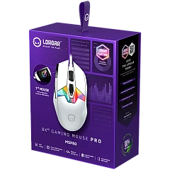 LORGAR MSP80, 8000 Hz Gaming Mouse Pro, White