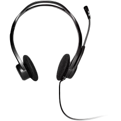 Гарнитура Logitech PC960 (USB, элементы управления на кабеле, кабель 2.4м) (M/N: A00091)