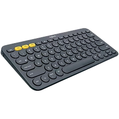 Клавиатура беспроводная Logitech K380 (DARK GREY, Multi-Device, Bluetooth Classic (3.0), 2 батарейки типа ААА) (M/N: Y-R0056)