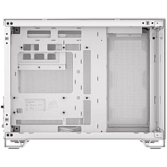 CORSAIR 2500X Micro ATX Dual Chamber PC Case - White/Satin Gray Aluminum