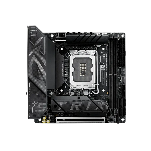Материнская плата ASUS ROG STRIX B860-I GAMING WIFI, LGA1851 B860 2xDDR5 4xSATA 2xM.2 HDMI DP USB-C mITX