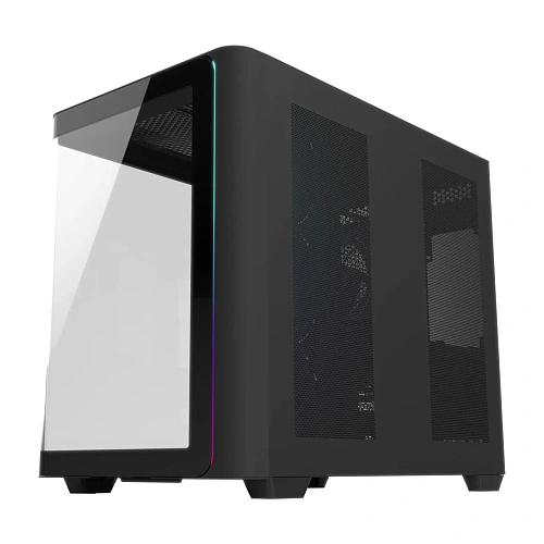 Корпус FSP M580 Plus, Midi Tower, ATX, Black, 2xUSB3.0, Type-C