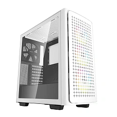 Корпус DeepCool CK560 WH, Midi Tower, ATX, White, 2x3.5"/2x2.5", 2xUSB2.0, USB-C, ARGB