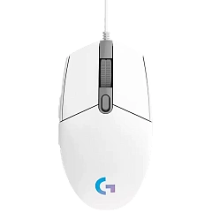 Мышь Logitech G102 LightSync, White, Wired, Gaming, Optical, 8000dpi, RGB backlight, USB