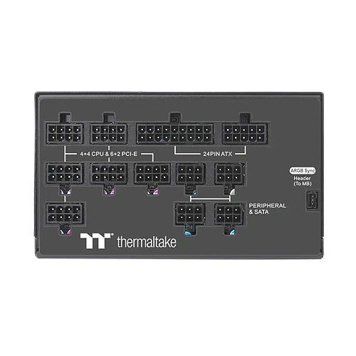 БП ATX 1050W Thermaltake Toughpower PF1 ARGB, Platinum, 20+4/20+4+8/24+4/24+8/24+4+4,14cm,8x6+2p PCI