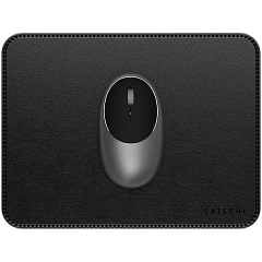SATECHI Vegan-Leather Premium Mouse Pad (Black)