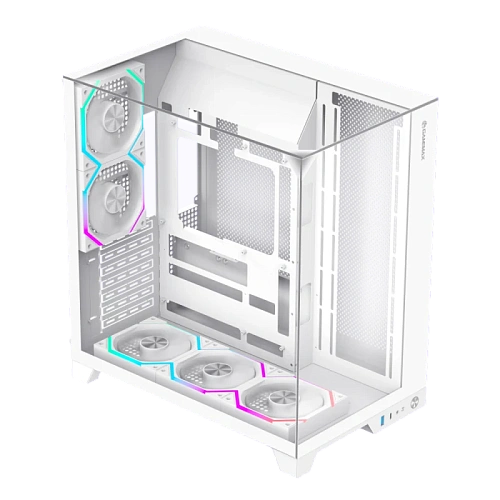 Корпус GameMax Infinity Pro WH, Midi Tower, ATX, White, 3x2.5"/1x3.5", USB3.0, USB-C, RGB