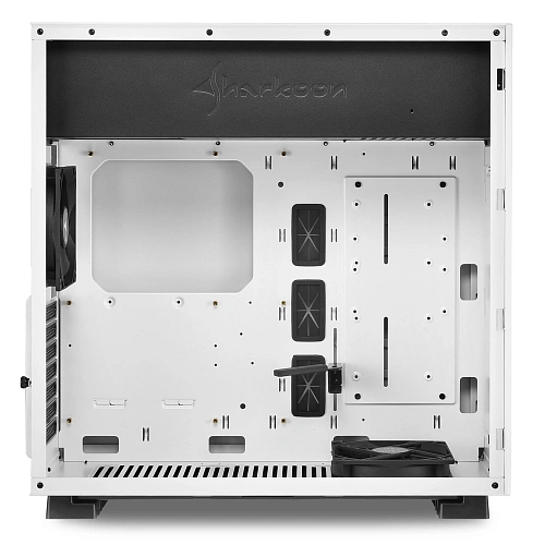 Корпус Sharkoon Pure Steel, Midi Tower, E-ATX, ATX, m-ATX, White, 3x3.5"/5x2.5", 2xUSB3.0