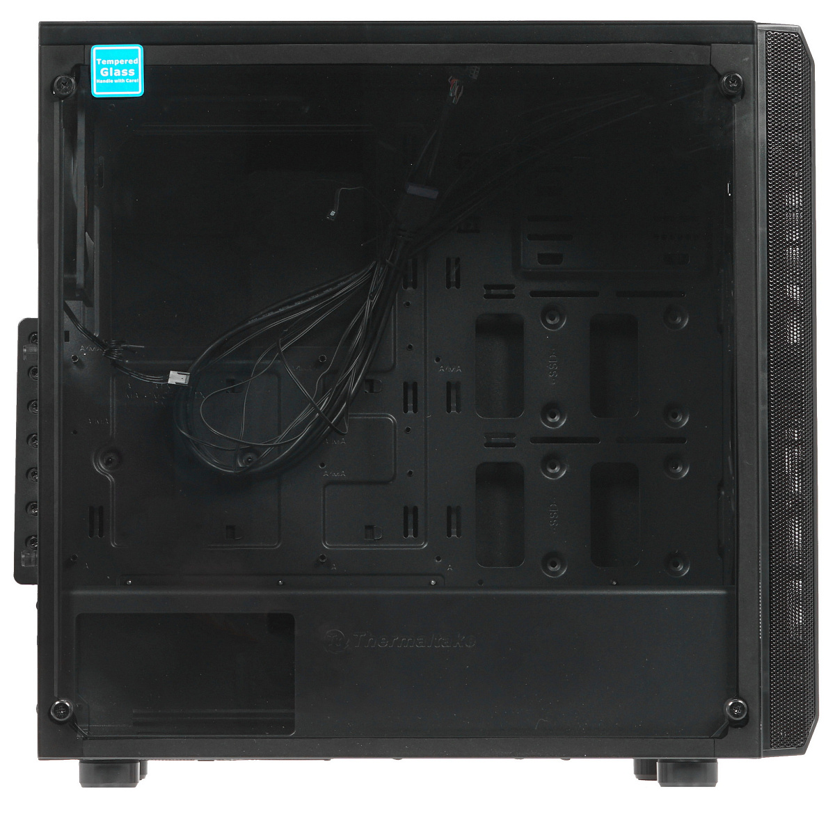 Корпус Thermaltake Versa J23 TG, Midi Tower, ATX, Black, 2x3.5"/4x2.5", 2xUSB, USB3.0