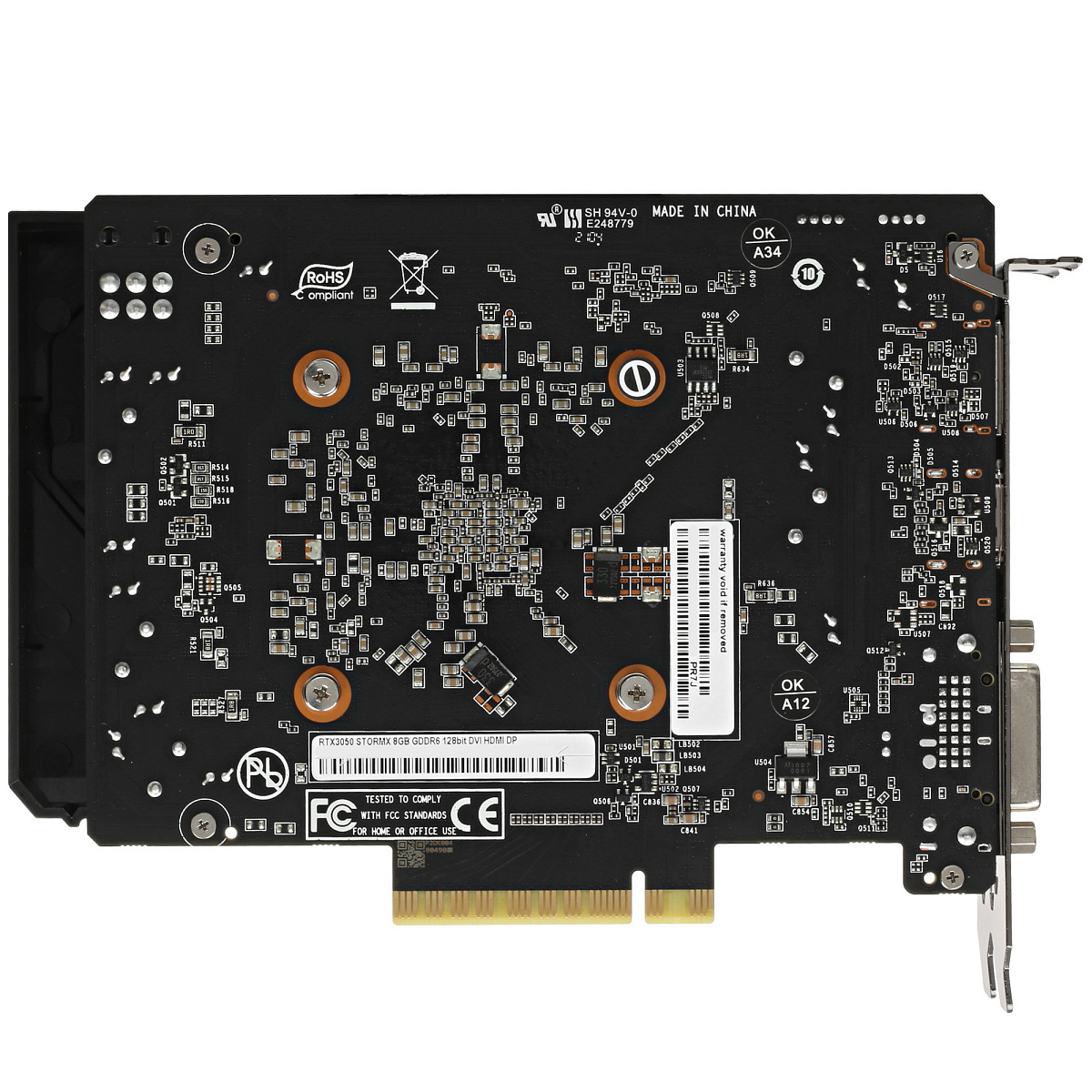 Видеокарта PALIT RTX3050 STORMX 8G (NE63050018P1-1070F)