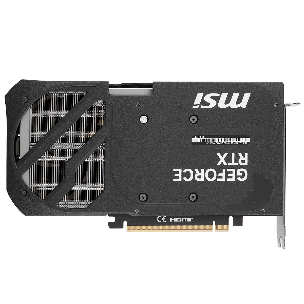 GF RTX5070, MSI Shadow 2X OC, 2557MHz/28000MHz, 192bit, 12GB GDDR7, HDMI, 3xDP