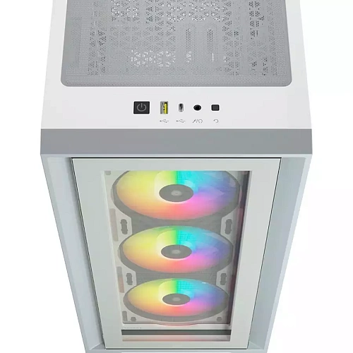 Corsair iCUE 4000X RGB Tempered Glass Mid-Tower, White