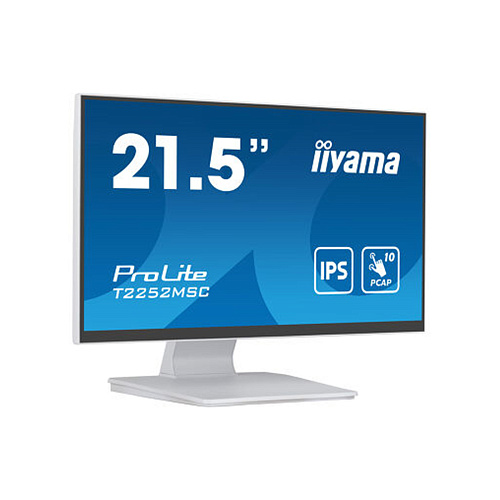 Монитор 21.5" iiyama ProLite PL2252M, White, IPS, 1920x1080@60Hz, 250кд/м2, 1000:1, 5ms, USB,HDMI,DP