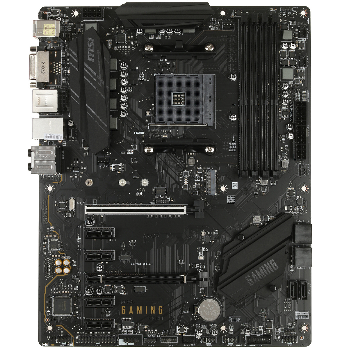 Матплата MSI B550 Gaming GEN3, AM4, ATX, 4DDR-4, 2xPCI-Ex16, 6SATA, 1xM.2, DVI-D, HDMI, 12USB