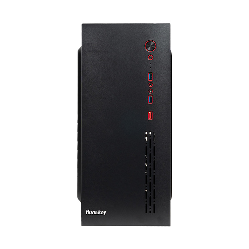 Корпус HuntKey HK360, Midi Tower, ATX, Black, 1x3.5"/3x2.5", 2xUSB3.0