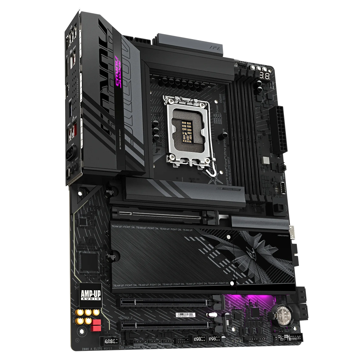Матплата Gigabyte Z890 Aorus Elite WiFi 7, iZ890, S1851, ATX, 4DDR-5,3хPCI-Ex16,4SATA,4xM.2,DP,26USB