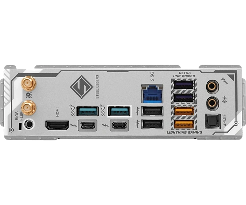 Материнская плата ASRock Z890 STEEL LEGEND WIFI LGA1851 4xDDR5 8xSATA 5xM.2 HDMI DP ATX