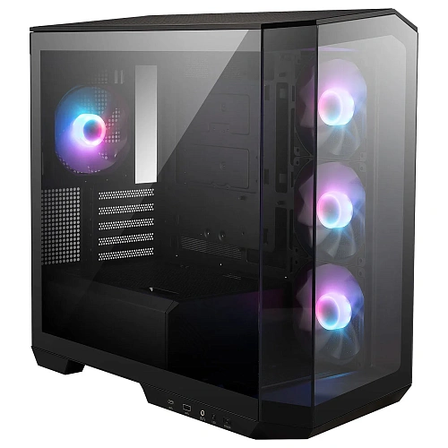Корпус MSI MAG Pano 100R PZ, Midi Tower, ATX, Black, 2x3.5"/5x2.5", 2xUSB2.0, USB-C