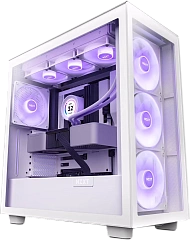 Корпус NZXT H7 Elite, Midi Tower, ATX, m-ATX, White, 2x3.5"/4х2.5", 2xUSB3.0, USB-C