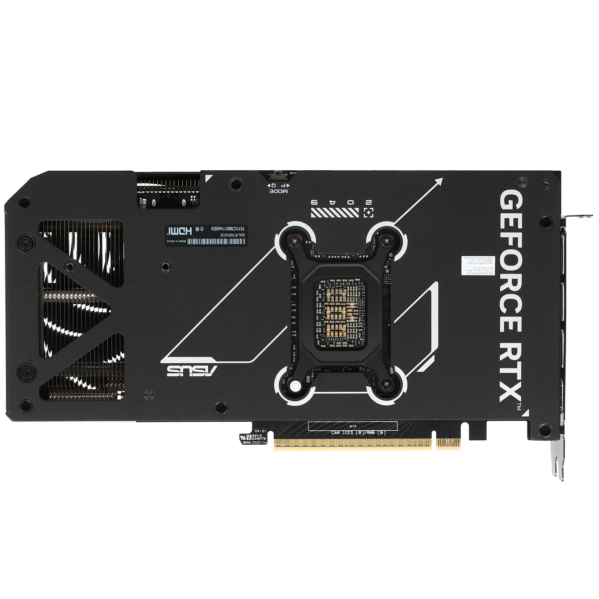 Видеокарта ASUS GeForce RTX5070 12GB OC Edition GDDR7 192-bit 1xHDMI 3xDP DUAL-RTX5070-O12G