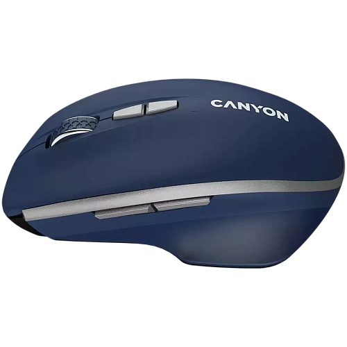 CANYON MW-21, 2.4 GHz  Wireless mouse ,with 7 buttons, DPI 800/1200/1600, Battery: AAA*2pcs,Blue,72*117*41mm, 0.075kg