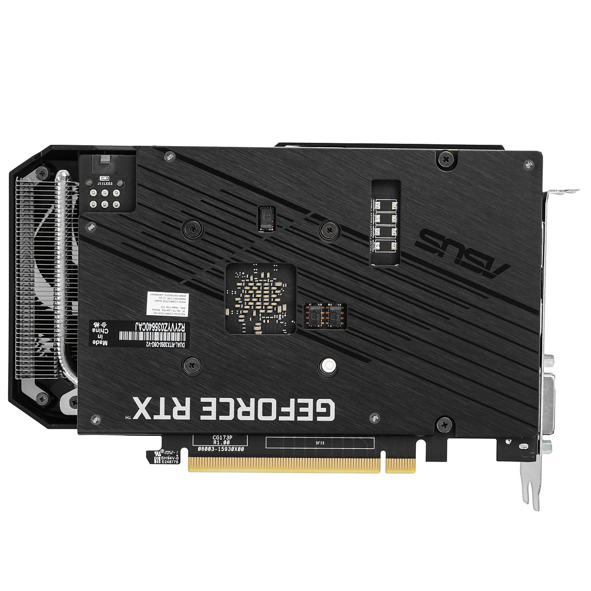 Видеокарта ASUS GeForce RTX3050 OC GDDR6 8GB 128-bit HDMI 1xDVI 1xHDMI 1xDP DUAL-RTX3050-O8G-V2 BOX