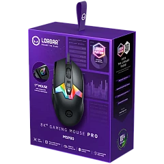LORGAR MSP80, 8000 Hz Gaming Mouse Pro, Black