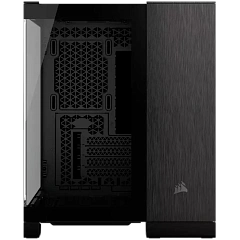 CORSAIR 2500X Micro ATX Dual Chamber PC Case - Black/Obsidian Aluminum