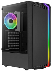 Корпус AeroCool Bionic-G-BK-v2, Midi Tower, ATX, Black, 2x3.5"/2x2.5", USB, 2xUSB3.0
