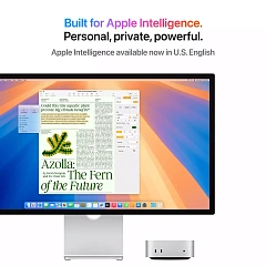 Mac mini: Apple M4 chip with 10‑core CPU and 10‑core GPU, 16GB, 512GB SSD,Model A3238