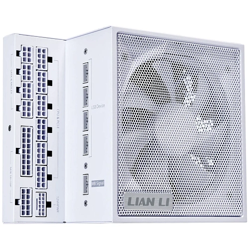 Блок питания Lian Li EG1300 WHITE 1300W Full Modular, 80+ PLATINUM, КПД 92,39%, 33.61dBA, FAN 120MM FDB, 2000rpm, White G9P.EG1300.WE00.EU