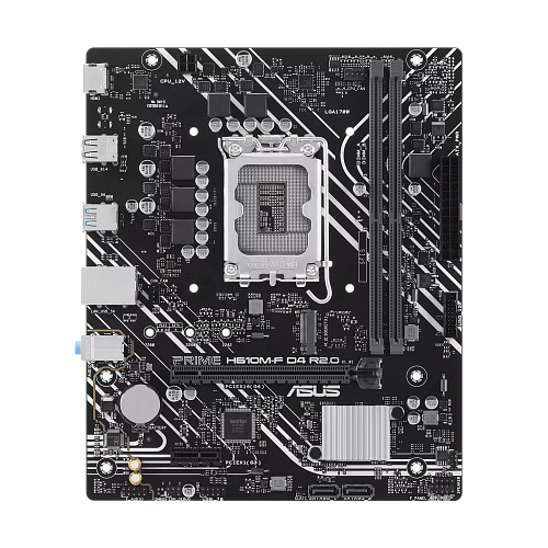 Материнская плата ASUS PRIME H610M-F D4 R2.0, LGA1700 2xDDR4 2xSATA3 1xM.2 1xHDMI mATX