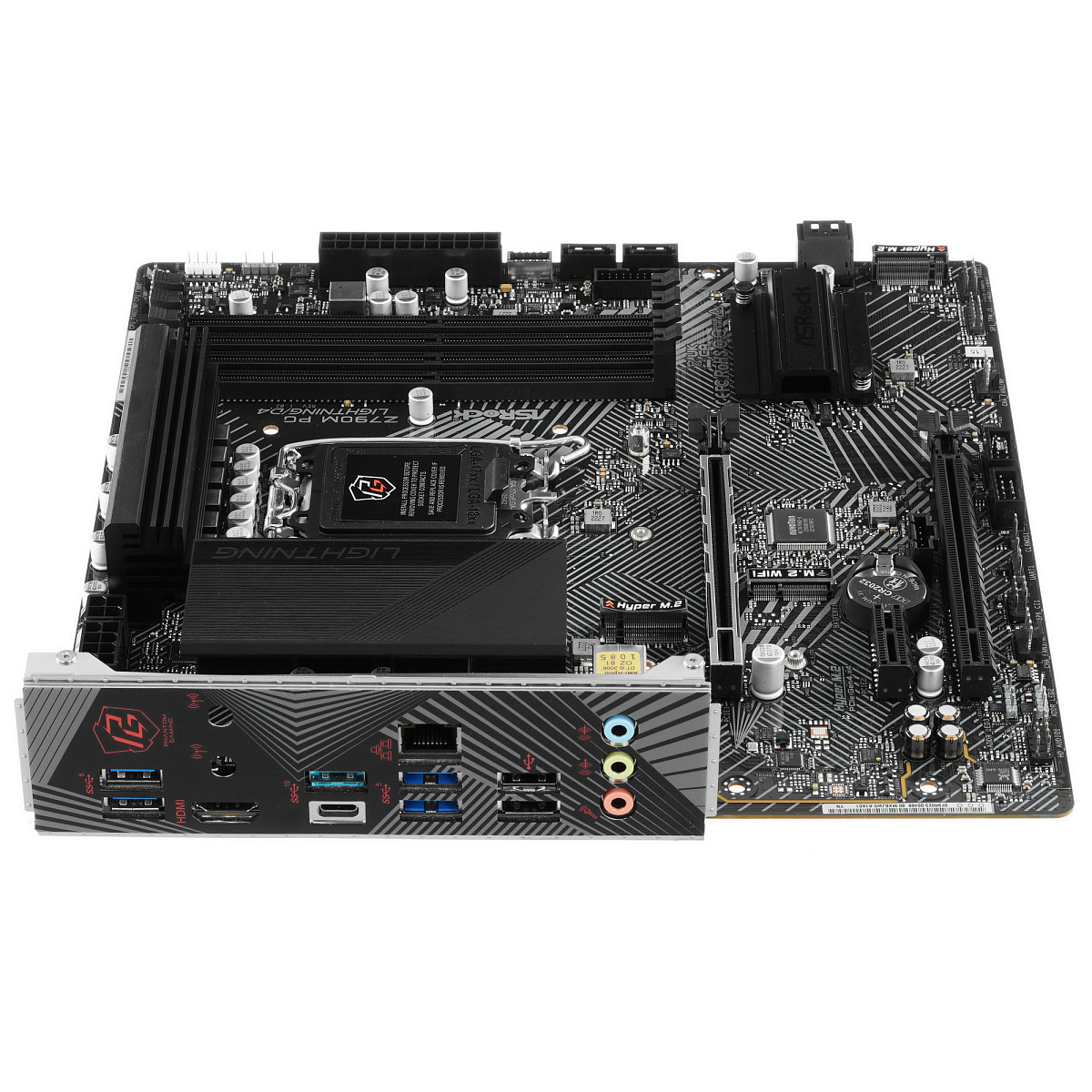 Материнская плата ASRock Z790M PG LIGHTNING/D4 LGA1700 4xDDR4 4xSATA 4xM.2 HDMI mATX
