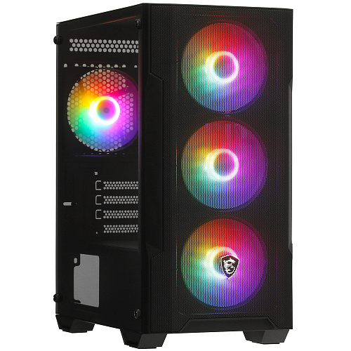 Корпус MSI MAG Forge M100A, Mini Tower, m-ATX, Black, 1x3.5"/1x2.5", 2xUSB2.0, USB3.0