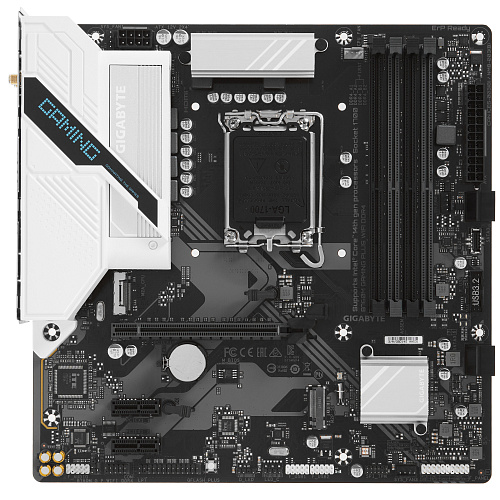 Матплата Gigabyte B760M Gam Plus WiFi DDR4,iB760,S1700,mATX,2DDR-4,PCI-Ex16,4SATA,2xM.2,HDMI,DP,8USB
