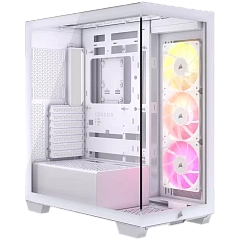 CORSAIR 3500X ARGB Mid-Tower PC Case - White